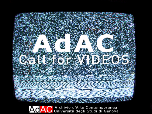 CALL for VIDEOS di AdAC – Archivio d’Arte Contemporanea dell’Università di Genova