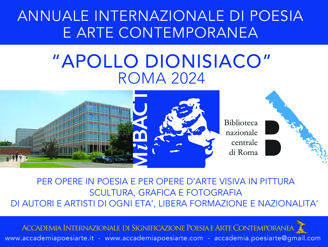Premio Internazionale di Poesia e Arte Contemporanea Apollo dionisiaco